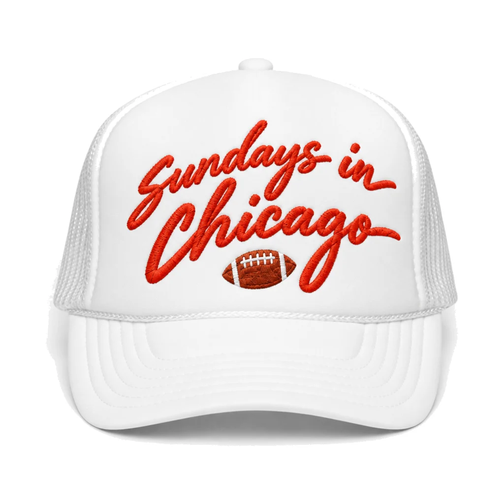 Sundays in Chicago Trucker Hat – White