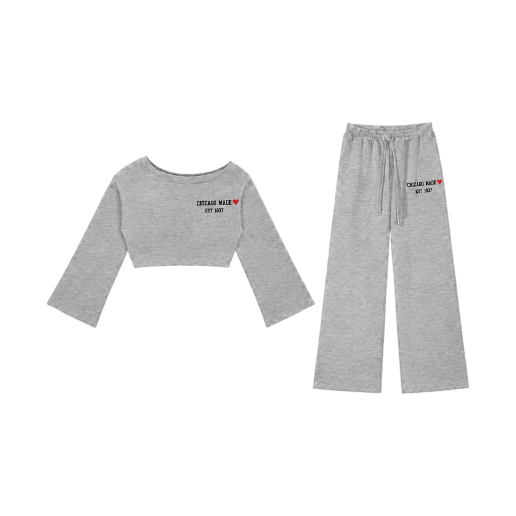 Chicago Off-Shoulder Sweat Sweatshirt