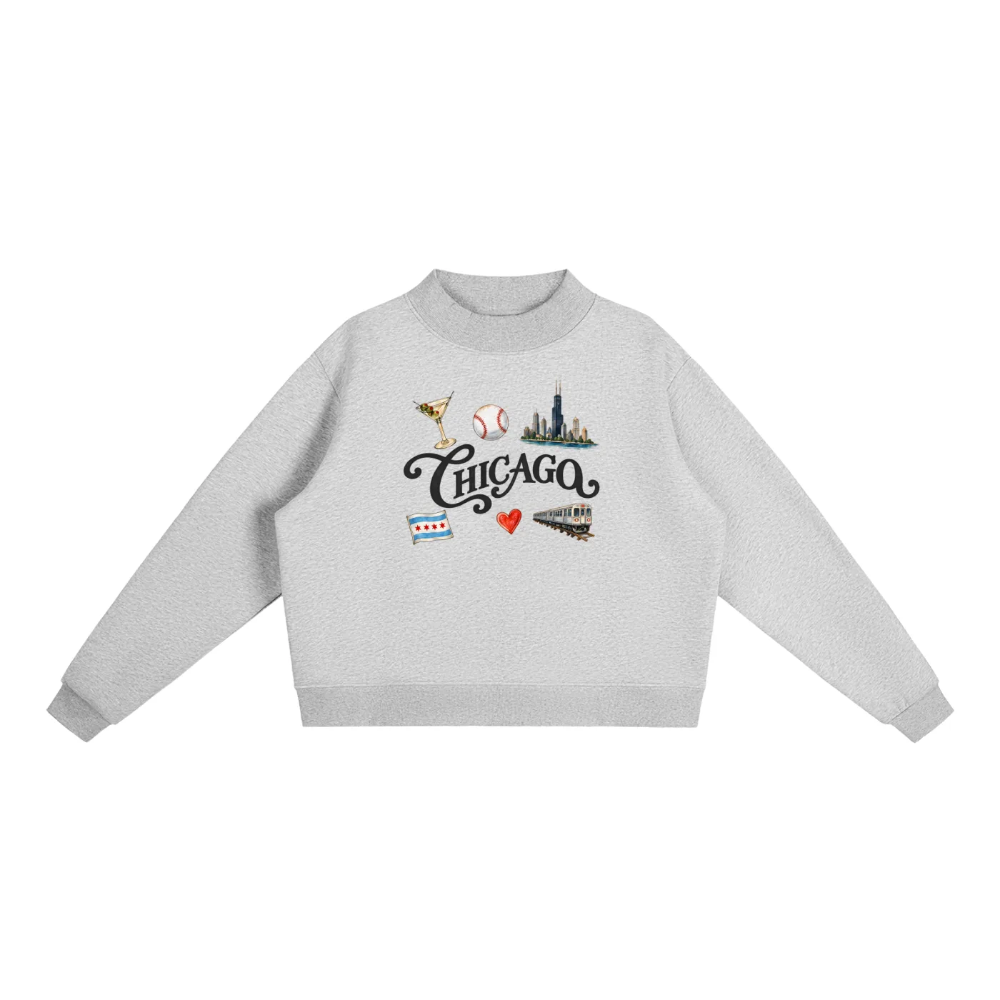 Chicago Mockneck Sweatshirt